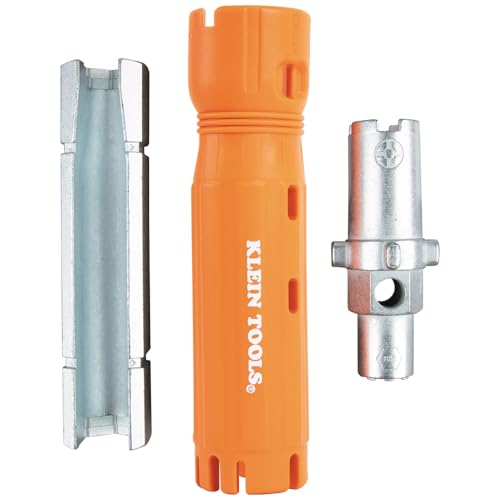 Klein Tools 68098 Faucet Wrench, 12-in-1 Plumbing Multi Tool for Sink, Toilet, and Faucet Installations and Repairs - style: Faucet Wrench