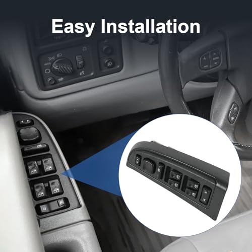 Master Power Window Switch Compatible with 2003-2007 Chevrolet GMC Cadillac - size: 15883320