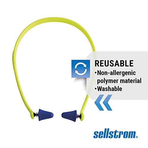 Sellstrom Reusable Banded Earplugs - 25dB Noise Reduction - Ideal for Work