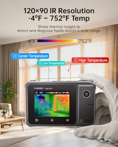 FNIRSI TDM-120P 2-in-1 Thermal Imaging Multimeter, 120x90 IR, -4°F–752°F - color: Thermal Imager + Multimeter