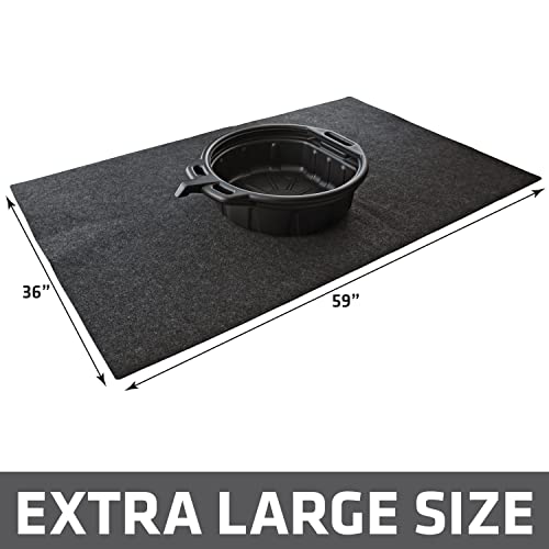 Drymate XL Oil Spill Mat (36" x 59"), Premium Absorbent Oil Pad, Reusable, Washable, Durable, Waterproof Backing Contains Liquids, Protects Garage Floor Surface (USA Made) - size: 36" x 59" (1-Pack)