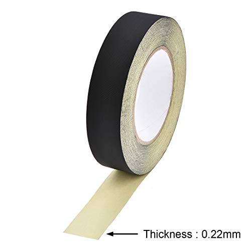 uxcell 30mm Acetate Cloth Tape for Laptop Electric Auto Guitar Repair High Temperature Adhesive Tape Black 30m/98.4Ft - size: 30mm