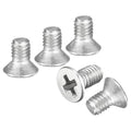 DTGN #2-56x3/16 Phillips Flat Head Machine Screw 304 Silver 50PCS - color: Silver, size: #2-56x3/16"