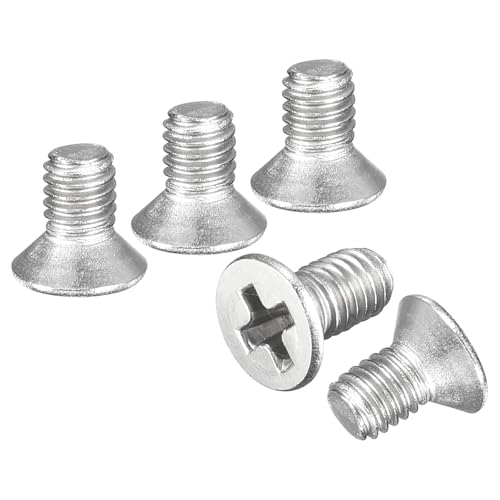 DTGN #2-56x3/16 Phillips Flat Head Machine Screw 304 Silver 50PCS - color: Silver, size: #2-56x3/16"