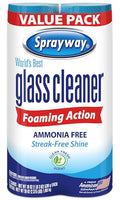 Sprayway Glass Cleaner Foaming Aerosol Spray, 19oz, Pack of 2 | Ammonia-Free, Streakless, Fast-Acting | Cleans & Polishes Glass Surfaces | Fresh Scent, Removes Fingerprints, Dust, Dirt, Smoke Film