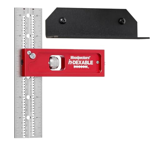 Woodpeckers inDexable Square System, 6 Inch Double Square, Feature Packed Woodworking Tool - color: Standard, style: Double Square