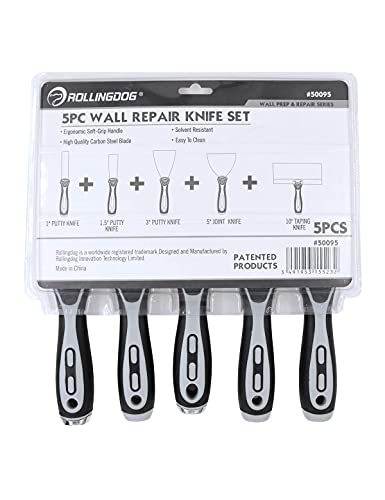 ROLLINGDOG 5 PC Putty Knife Set