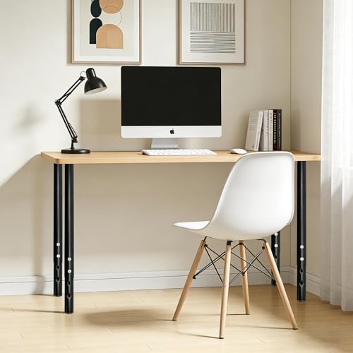 QLLY Adjustable Metal Table Leg, 24-40 inch, 60-100cm, Home Office DIY Desk Leg, Furniture Leg Set (4, Black) - color: Black