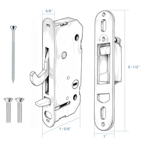Reachout Lock and Receiver Kit, Compatible Andersen Sliding Door