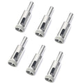 Diamond Drill Bits for Glass, 1/2" Diamond Hole Saw Kit for Stone, Ceramic Bottles, Pots, Marble, Tile Cutting 6 PCS - size: 1/2 in