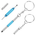 UNEAK - Eyeglass Screwdriver Repair Kit Precision 3 in 1 Mini Screwdrivers Set Keychain Glasses, Sunglasses, Sunglass, Watch, Electronics, Jewelry, Eyeglasses, Flat Head, Phillips, Hex - color: Blue