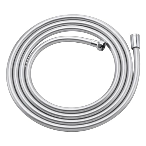 119 Inches PVC Shower Hose Extra Long Silver - color: Silver, size: 119 In