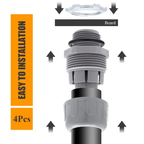 4Pcs 1 Inch NPT Electrical Conduit Connector Fittings - size: 1 Inch
