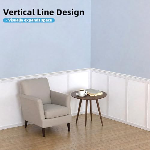 Art3d MDF Premade Paintable Board and Batten Wainscoting Kit, 189 x 54 in - size: 189 x 54 Inch