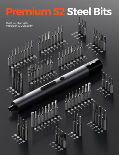 Soleilwear Electric Precision Screwdriver, 80pcs Mini Electric Screwdriver
