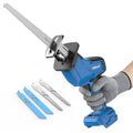 NANWEI Cordless Reciprocating Saw,Brushless Motor 3500RPM Variable Speed,Compatible with Makta 18V Batteries,Tool-Free Blade Change, LED Light,4 Blades For Wood/Metal/PVC Cutting (Battery Excluded)