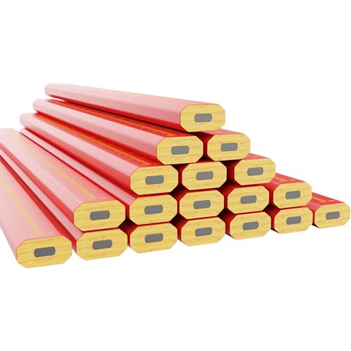 Carpenter Pencils for Construction Woodworking Scriber Marking Tool Heavy Duty Contractor Building Pencil (25 PCS) - color: 25 PCS FBA