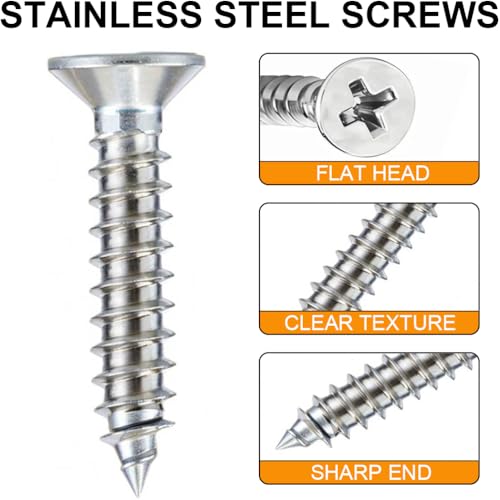 20 Pack 4 Inch Flat Bracket Straight Brace, White Stainless Steel Mending Plates, Heavy Duty Repair Brackets for Wood with Mounting Screws - size: 20 Pcs/ 4” x 0.8”