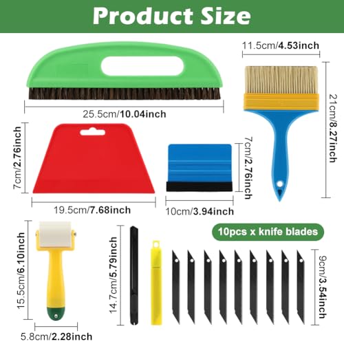 Wallpaper Smoothing Tool kit 17Pcs Wallpaper Tools Kits Smoother Tools Set
