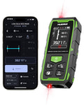 Huepar 2026 Upgraded Dual Laser Distance Meter, 395Ft, Phone App, USB-C