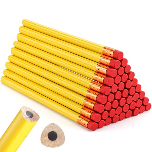 Fainne 48 Pack Jumbo Carpenter Pencils Woodworking Marking with Black Core Thick Flat Construction Pencils for Woodworkers Framers DIY Projects and Contractors(Yellow) - color: Yellow