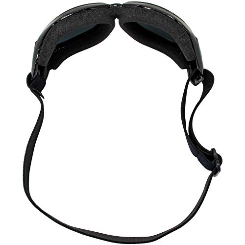 Global Vision Eliminator Dirt Bike Padded Motorcycle Riding Goggles for Men and Women (Black Frame/Smoke Lens) - color: Black Frame/Dark Smoke Lens