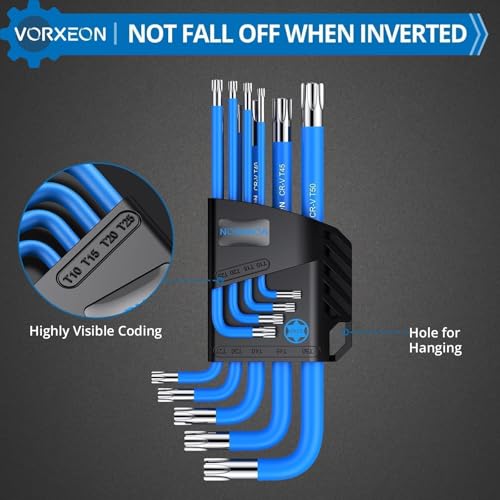 9-Piece Star Torx Wrench Set T10 to T50 - size: 9PCS Blue Star Wrench Set