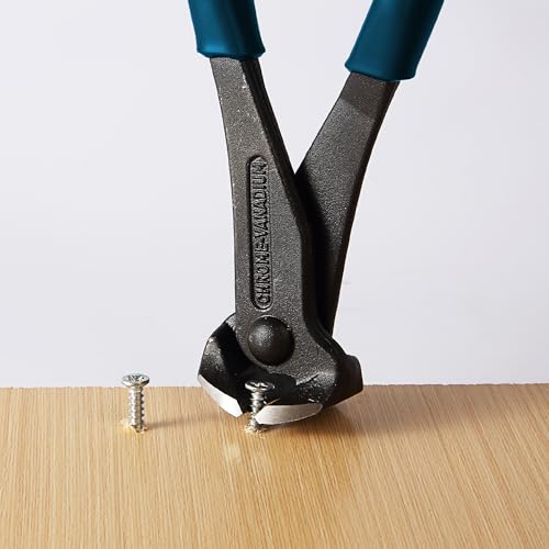 Bates- Nail Puller, Dark Blue Turquoise, Nail Remover Tool, Cutting Pliers, Carpenter Tools, Staple Puller, Nail Puller Tool, End Cutting Pliers, Nail Pliers, Nail Pulling, Nippers Tool - color: Dark Turquoise, size: 7", 1 Pack