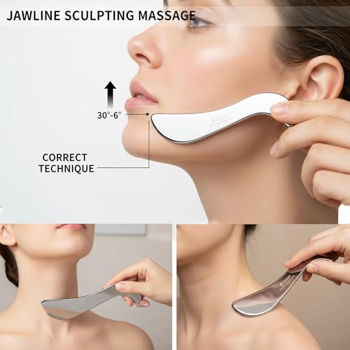 BYYDDIY-Non-Magnetic 304 Stainless Steel Gua Sha Muscle Scraper Tool for Scar Tissue,Muscle Scraping Tool for Massage Scraper,IASTM Tools for Physical Therapy, Soft Tissue Massage - style: Style: S
