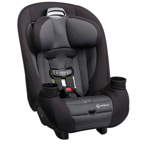 Safety 1st Ellaris 3-in-1 Convertible Car Seat, Slim Fit Design, Rear & Forward-Facing, 5-Position Headrest, Travel-Friendly with Machine-Washable Seat Pad, Smokey Haze - color: Smokey Haze