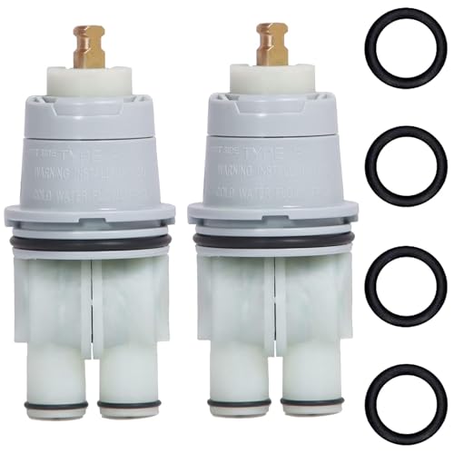 RP46074 Shower Valve Cartridge Repair Assembly Compatible for Delta Shower and Tub 13/14 Series Faucet,Replacement for Monitor Shower Cartridge,Single-Handle Universal Valve Cartridge Repair Kit-2 Pcs - style: RP46074-2 Pack