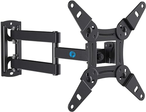 Pipishell Full Motion TV Wall Mount for Echo Show 21/15 and 13-43 Inch Flat Curved Screen TVs & Monitors, Max VESA 200x200mm up to 44lbs, TV Mount Wall Bracket with Rotation Swivel Tilt Extension - size: 13-43 Inch, style: TV Mount without LED