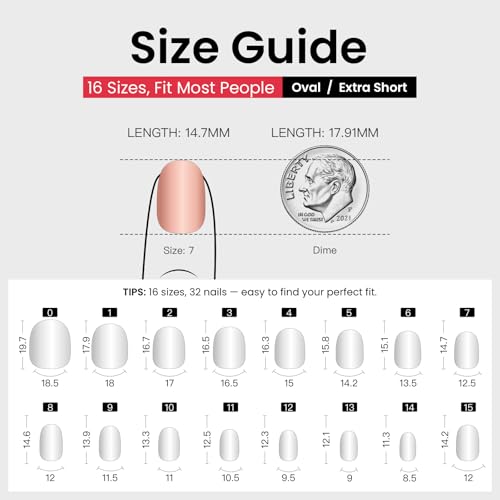 CurvLife Extra Short Square Ombre Press On Nails, Nude White PInk, Soft Gel - color: A3 -Gradual nude white