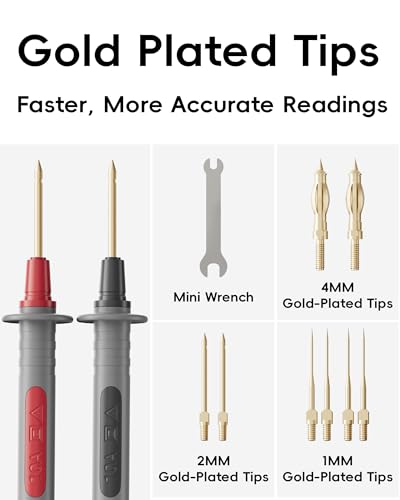 25-Piece Silicone Multimeter Test Leads, Automotive Back Probe Kit