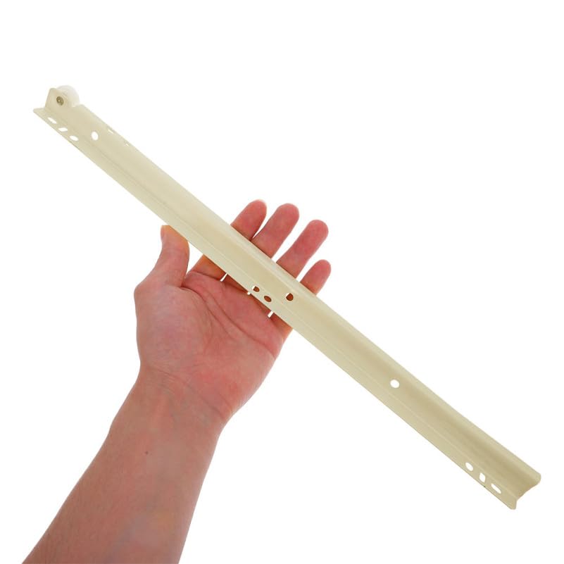 Lurrose Drawer Replacement Rails 2 Pack 13.77 in Drawer Slide Track Heavy Duty Slides with Smooth Operation Locking Mechanism for Wardrobes Dressers Keyboard Trays