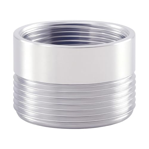 Faucet Adapter, Female 3/4"-27 TPI to Male 55/64"-27 TPI(F18.5-M22) - color: Silver, size: F19-M22