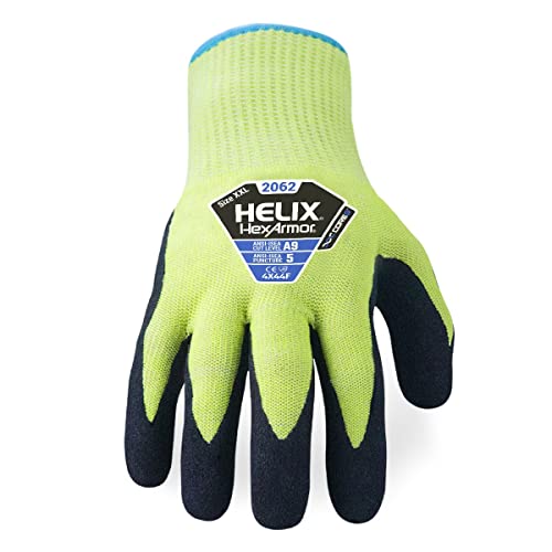 HexArmor Cut-Resistant Puncture-Resistant Nitrile Palm Knit Work Gloves | Helix 2062 - size: Small (Pack of 1)