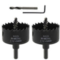 2-1/8" Hole Saw Drill Hole Cutter BI-Metal Hole Saw for Thin Metal, Drywall, Plastic and Wood - 2pcs - color: black, size: 2-1/8" (54mm)