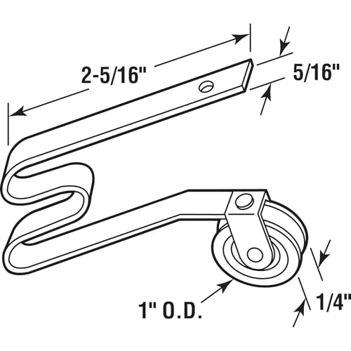 4 Pack Sliding Screen Door Tension Spring Fits for M-Shaped Rollers, Replaces B 512, B 513, and B 746 Used on Both Top and Bottom, 1" Concaved Steel Ball Bearing