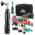 BATOCA S6 Mini Cordless Polisher 2 Heads for Car/Motorcycles Detailing Kit - size: Carbon Style with 2 batteries