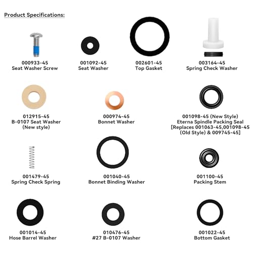 B-6RK Faucet Repair Kit for T&S Brass Faucet Cartridges & Spray Valves