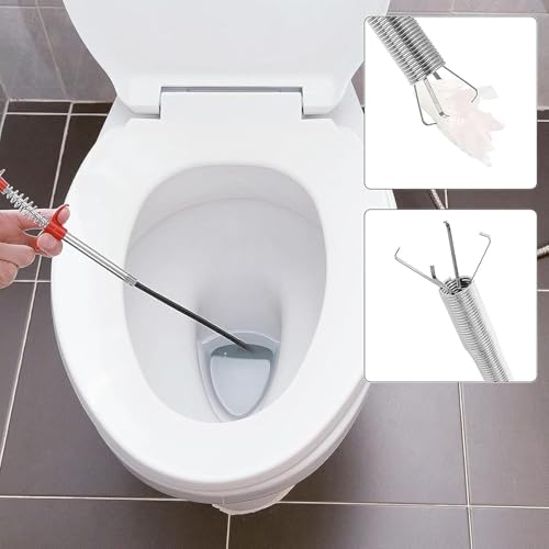 Drain Snake,33 inch Flexible Claw Grabber Tool,Drain Clog Remover - Snake Drain Hair Removal Tool for Home Sink, Bathroom Tub,Drain, Toilet, Tight Spaces - style: 33 in