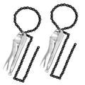 MAXPOWER Locking Chain Clamp, 9-Inch Locking Chian Pliers with 35.8-Inch Chain, 2 Pack - size: 35.8" Chain
