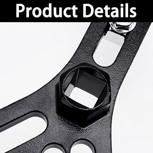 Osilly Car Fuel Pump Removal Tool, Adjustable Fuel Lid Tank Cover Collar Ring Spanner, Auto Fuel Pump Lock Ring Removal and Reinstall Tool, Universal 4.5" to 7.3" Fuel Tank Repair Tool