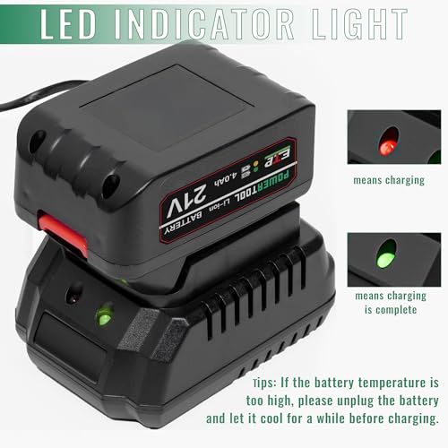 ALLEN ADMONDS 21V Battery Rapid Charger Base, Single Port Fast Charger