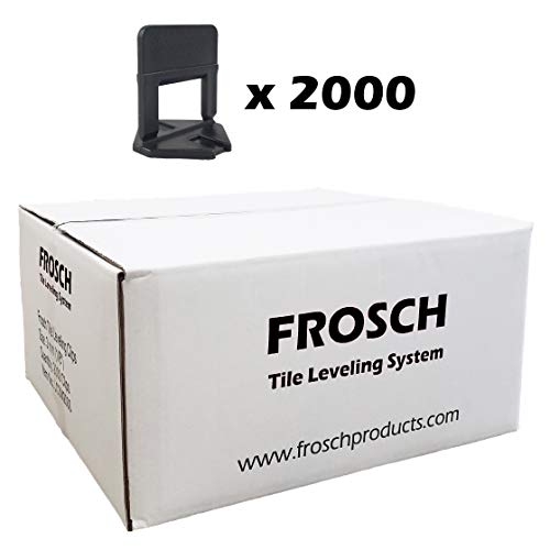 FROSCH Tile Leveling System - 1/8" (3mm) Clips, 2000-Pack