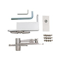 Heavy-Duty Self-Closing Door Pivot Hinge – 360° Stainless Steel L-Shaped Hinge for Wood Doors - size: Self Closing