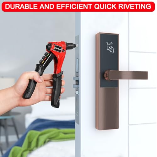 WETOLS Pop Rivet Gun Kit with 200 Blind Rivets,Upgraded Pop Rivet Tool Kit - size: Regular Rivet Gun