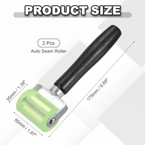 HARFINGTON 2pcs Car Seam Roller Automotive Audio Sound Deadening Roller - color: Green, size: 50mm/2"