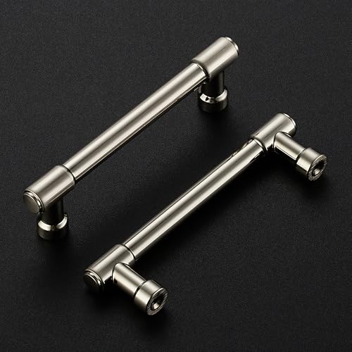 Ravinte Brushed Nickel Kitchen Pulls Cabinet Handles 3-3/4 Inch 10 Pack - color: Brushed Nickel, size: 3-3/4 Inches Hole Center